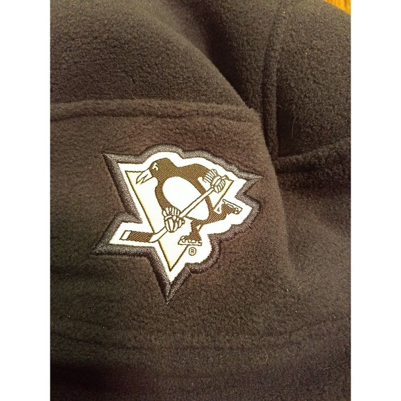 Pittsburgh Penguins LABATT BLUE Fleece NHL Helmet Hat Winter Ski Beanie Cap - Picture 8 of 8